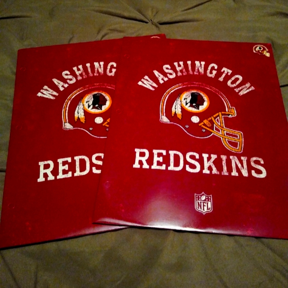 NEW Washington Redskins 2 pocket folder